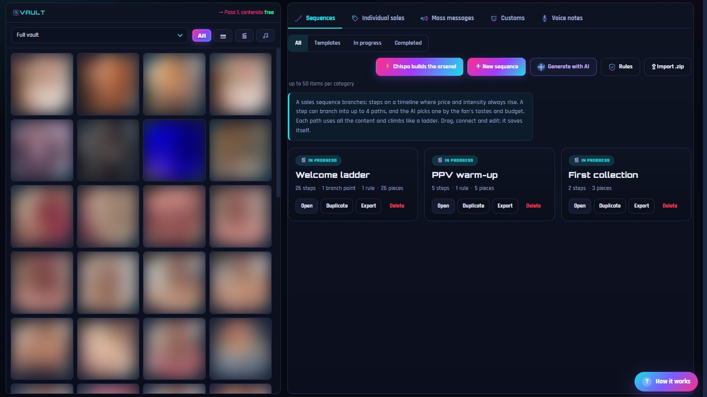 Planificador de contenido de Chispa: secuencias y bóveda